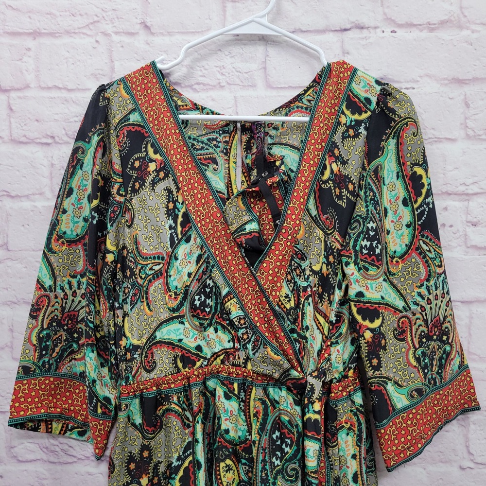 Me 2 Magic Boho Paisley Jumpsuit S Matching Cami Cover Retro Boho Festival Hippy - Picture 3 of 10